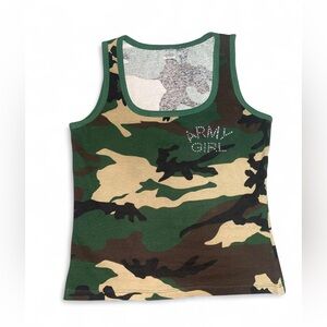Army Girl camo tank top